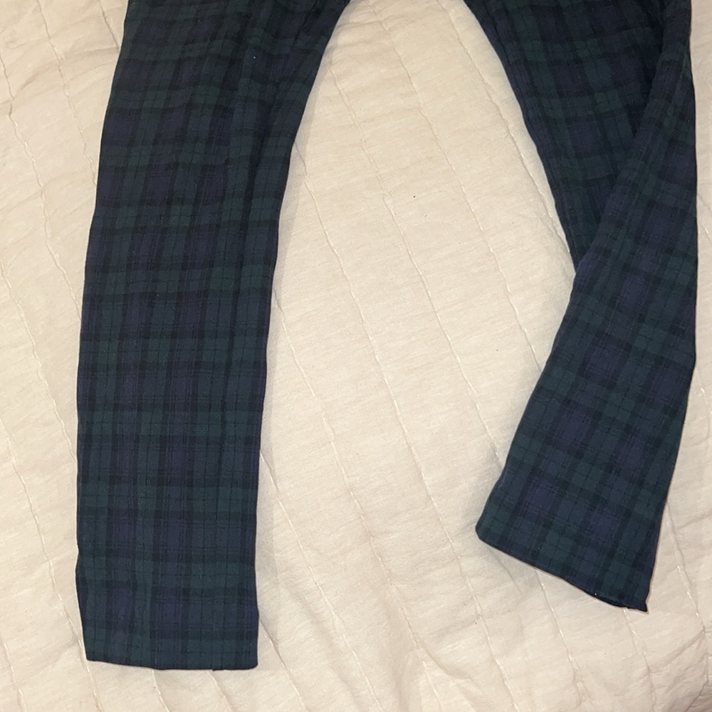Blue&Green Checkered Pants